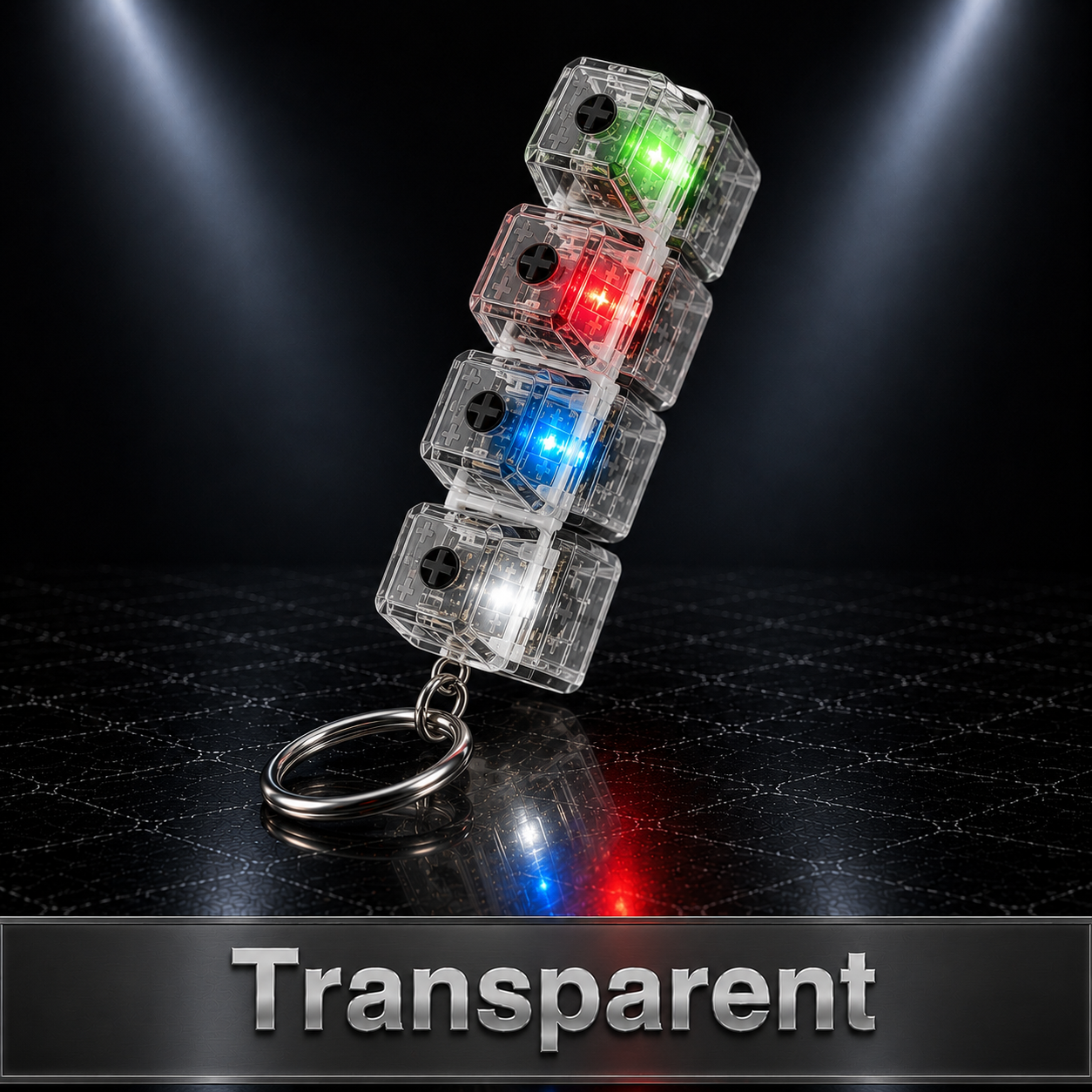 LED Click Fidget Keychain